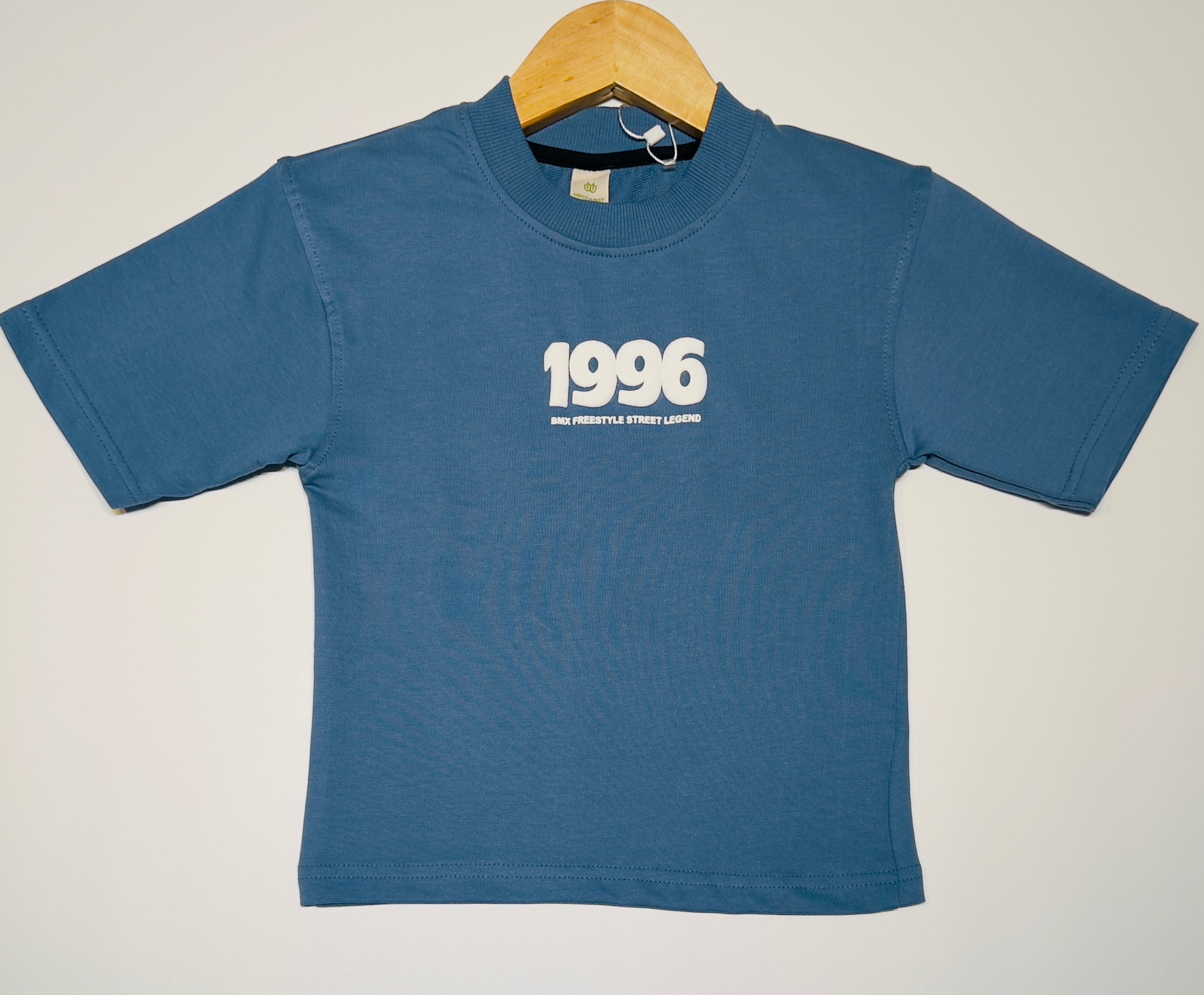 Boys Premium Graphic T-Shirt – Blue (Front & Back Print)