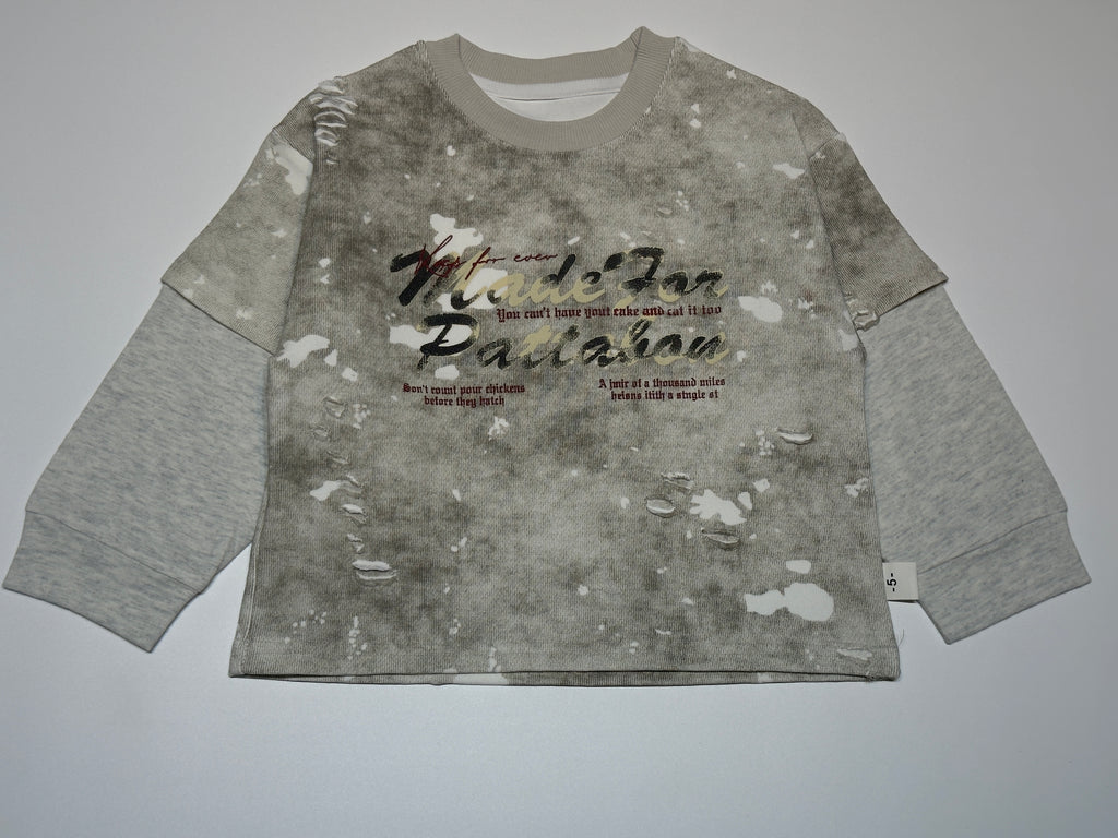 Imported Unisex Graphic Sweatshirt – Trendy Washed Look