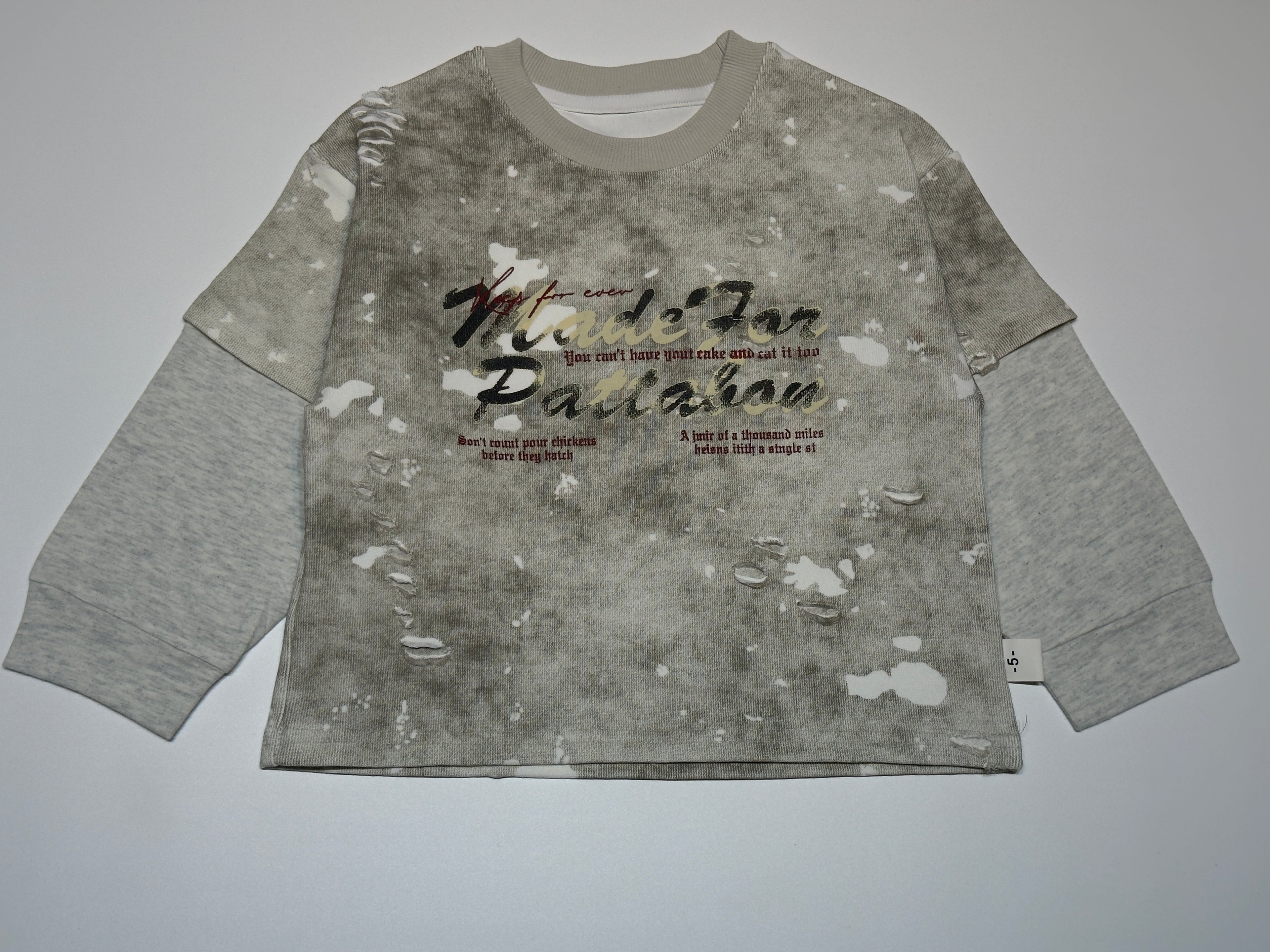 Imported Unisex Graphic Sweatshirt – Trendy Washed Look