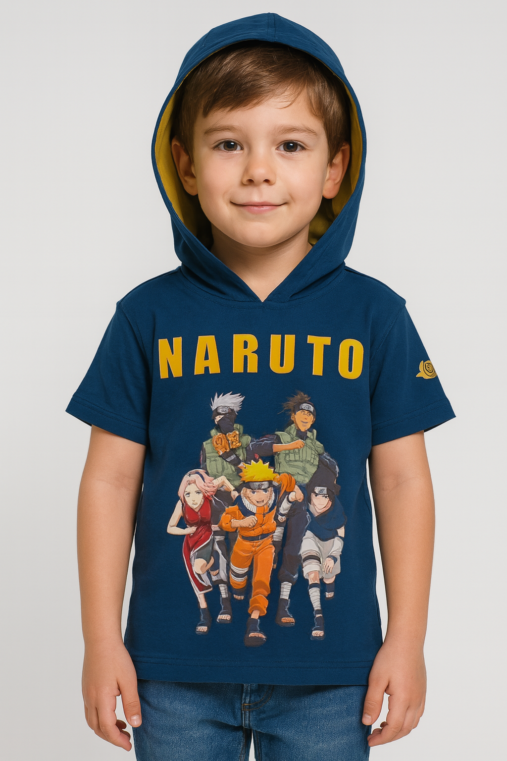Boys Naruto Team Kids Hooded T-Shirt