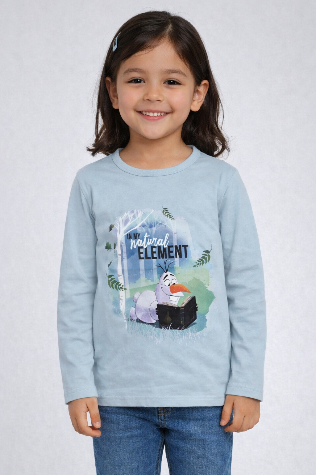 Disney Olaf Girls Full-Sleeve T-Shirt