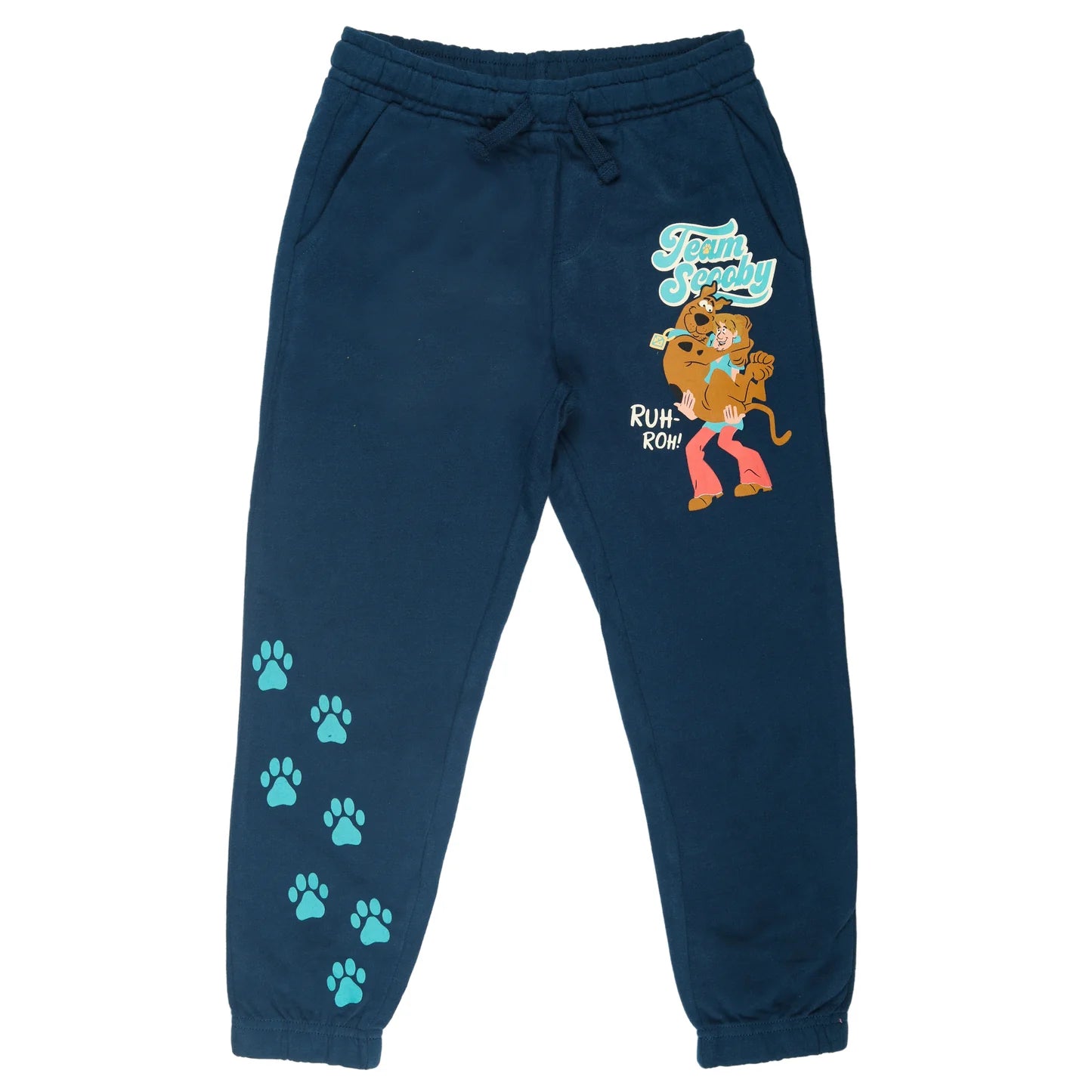 🐾 Scooby “Team Scooby” Boys T-Shirt & Jogger Co-ord Set – Teal & Navy