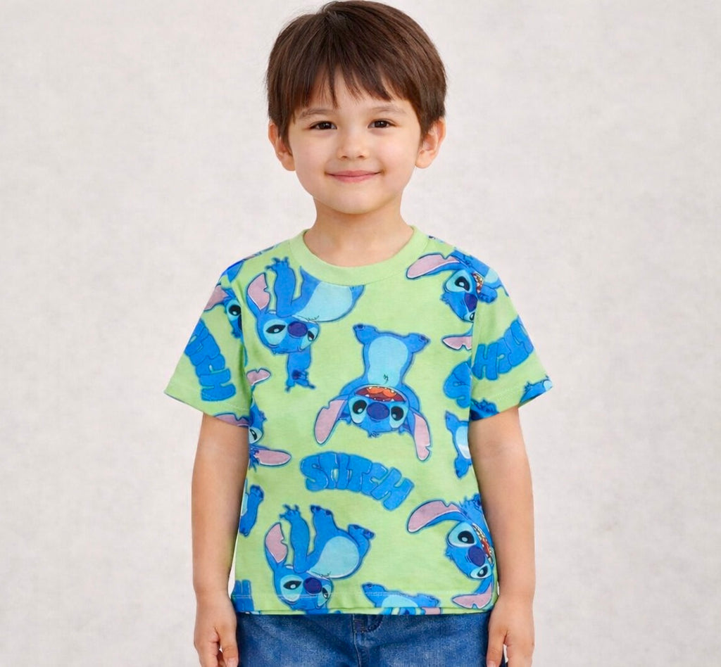 Disney Stitch Unisex Printed Cotton T-Shirt