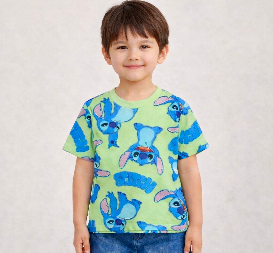 Disney Stitch Unisex Printed Cotton T-Shirt