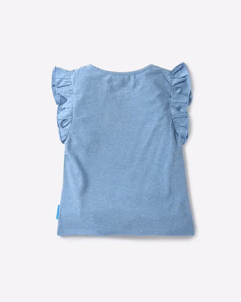 Doraemon Girls Sequin Top