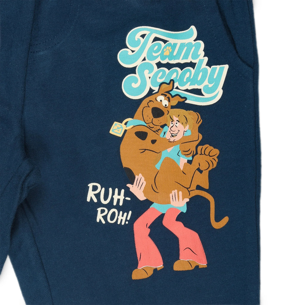 🐾 Scooby “Team Scooby” Boys T-Shirt & Jogger Co-ord Set – Teal & Navy