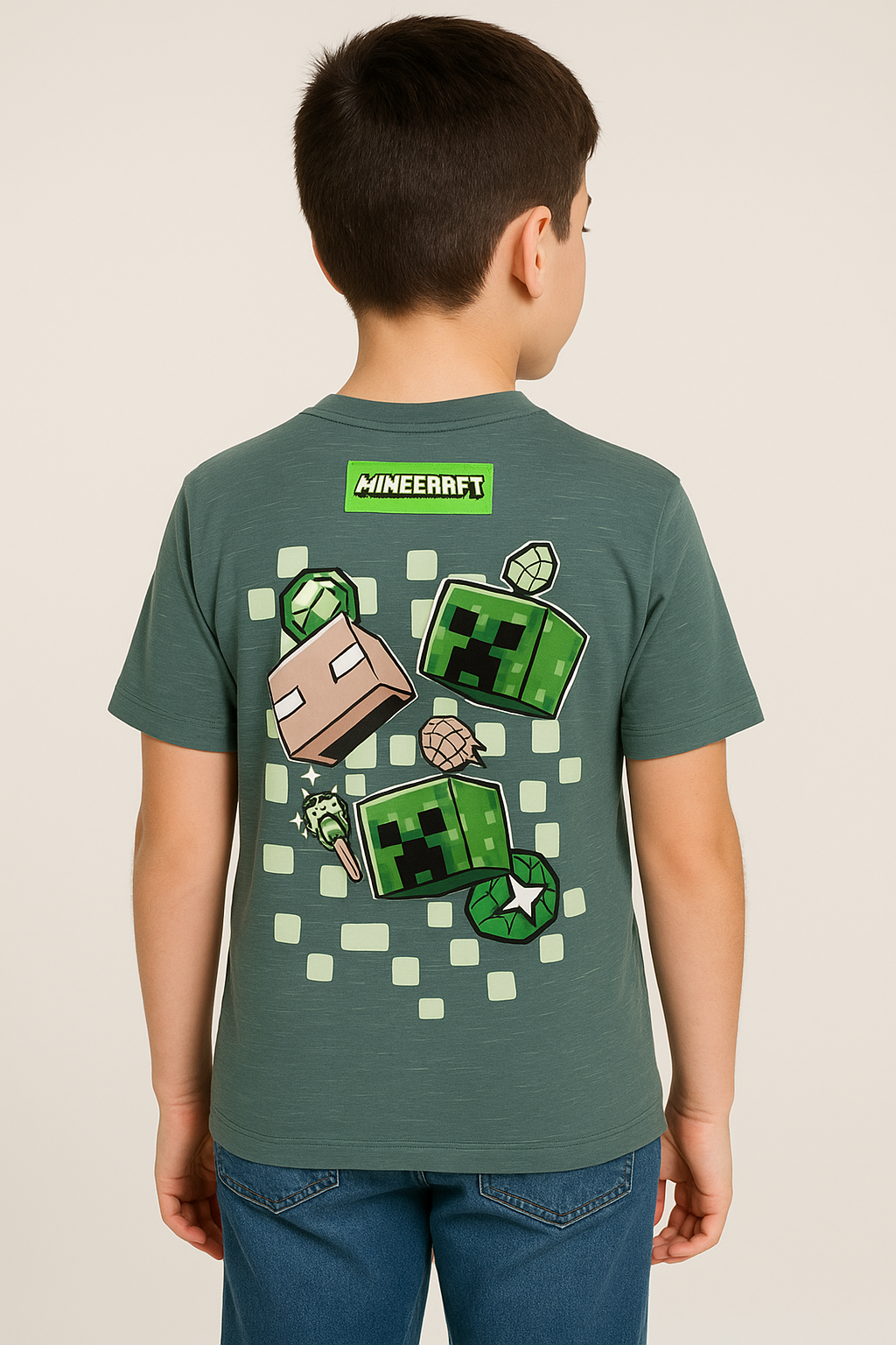 Boys Minecraft Pocket T-Shirt – Build, Create, Explore!