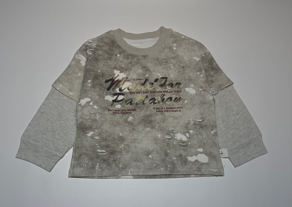 Imported Unisex Graphic Sweatshirt – Trendy Washed Look