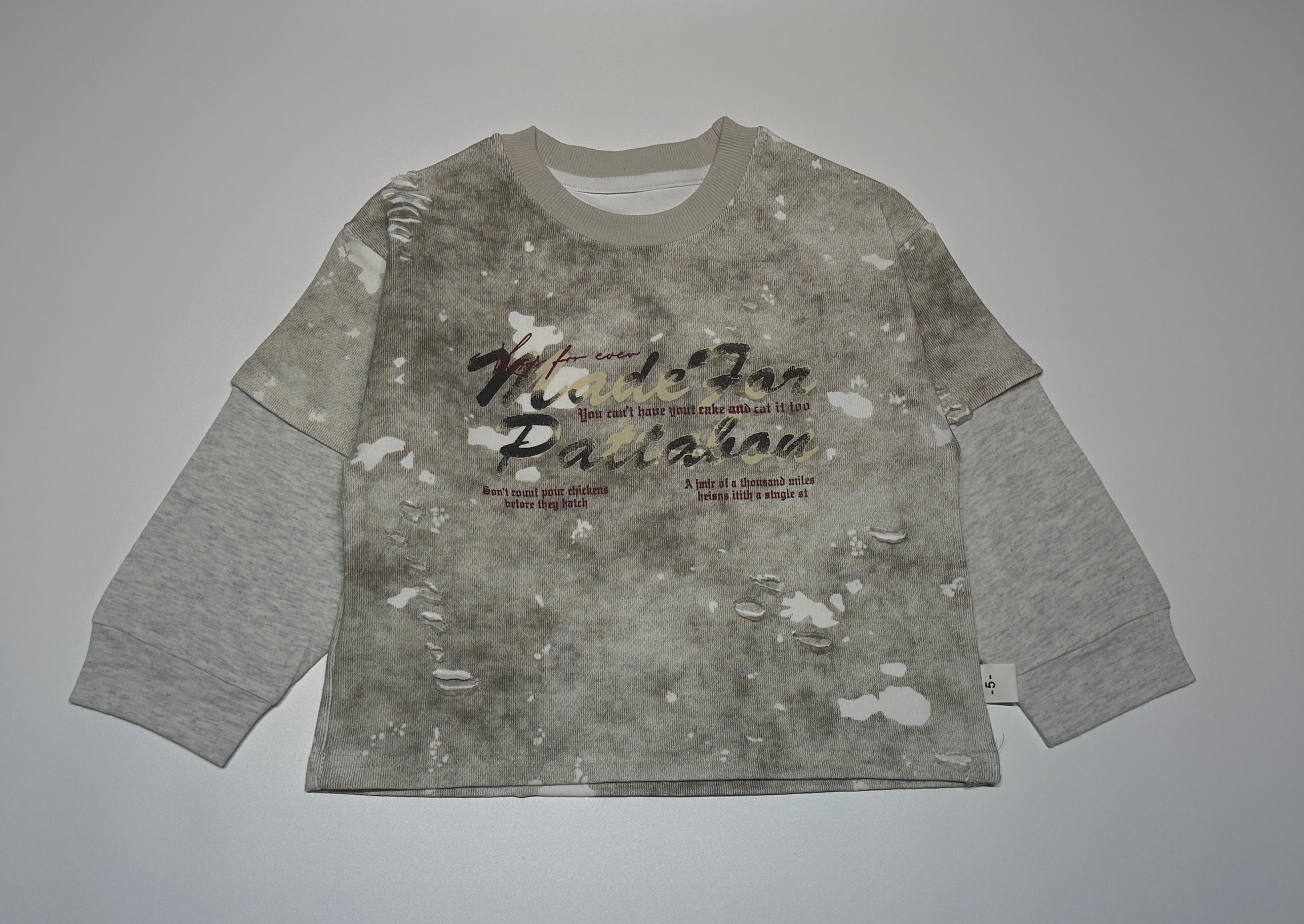 Imported Unisex Graphic Sweatshirt – Trendy Washed Look