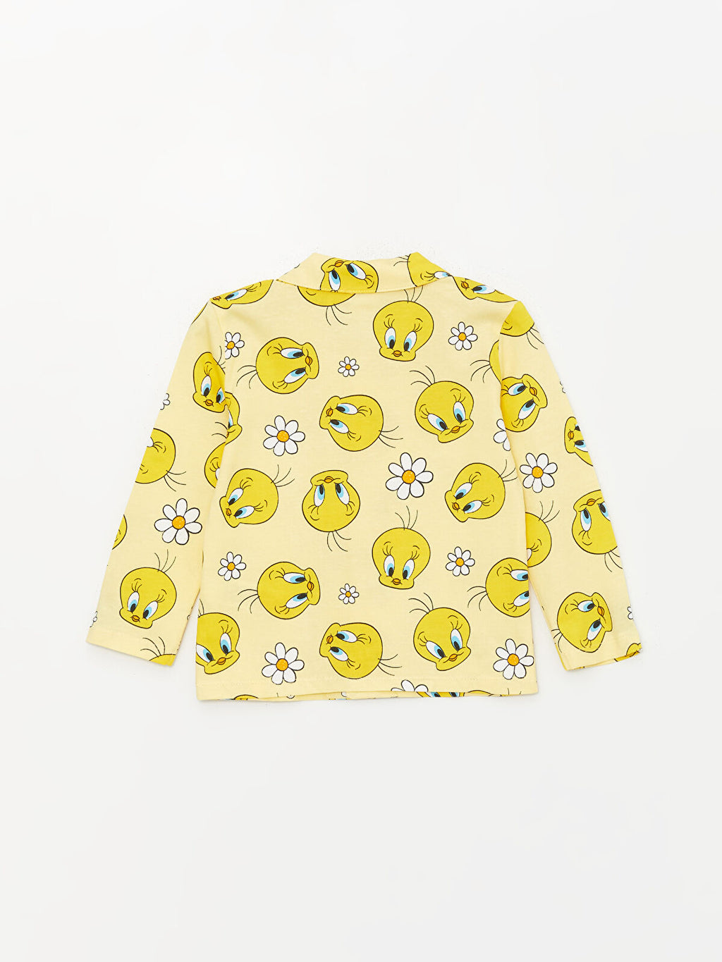 💛 Tweety Print Unisex Night-suit – Yellow (Shirt & Pant)