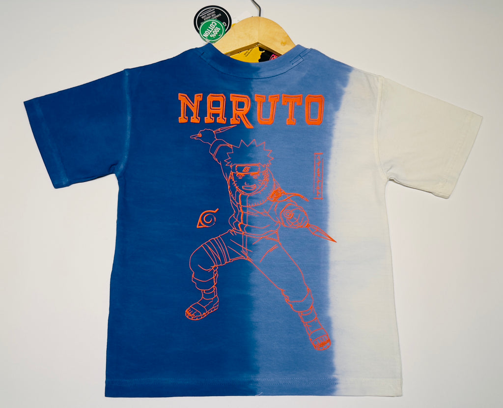 Boys Naruto Uzumaki Half-Dye Kids T-Shirt