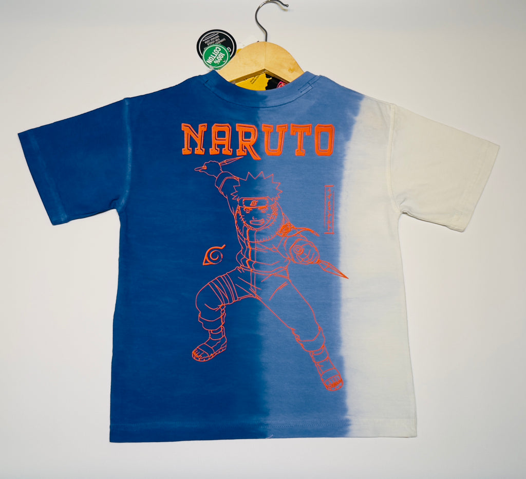 Boys Naruto Uzumaki Half-Dye Kids T-Shirt