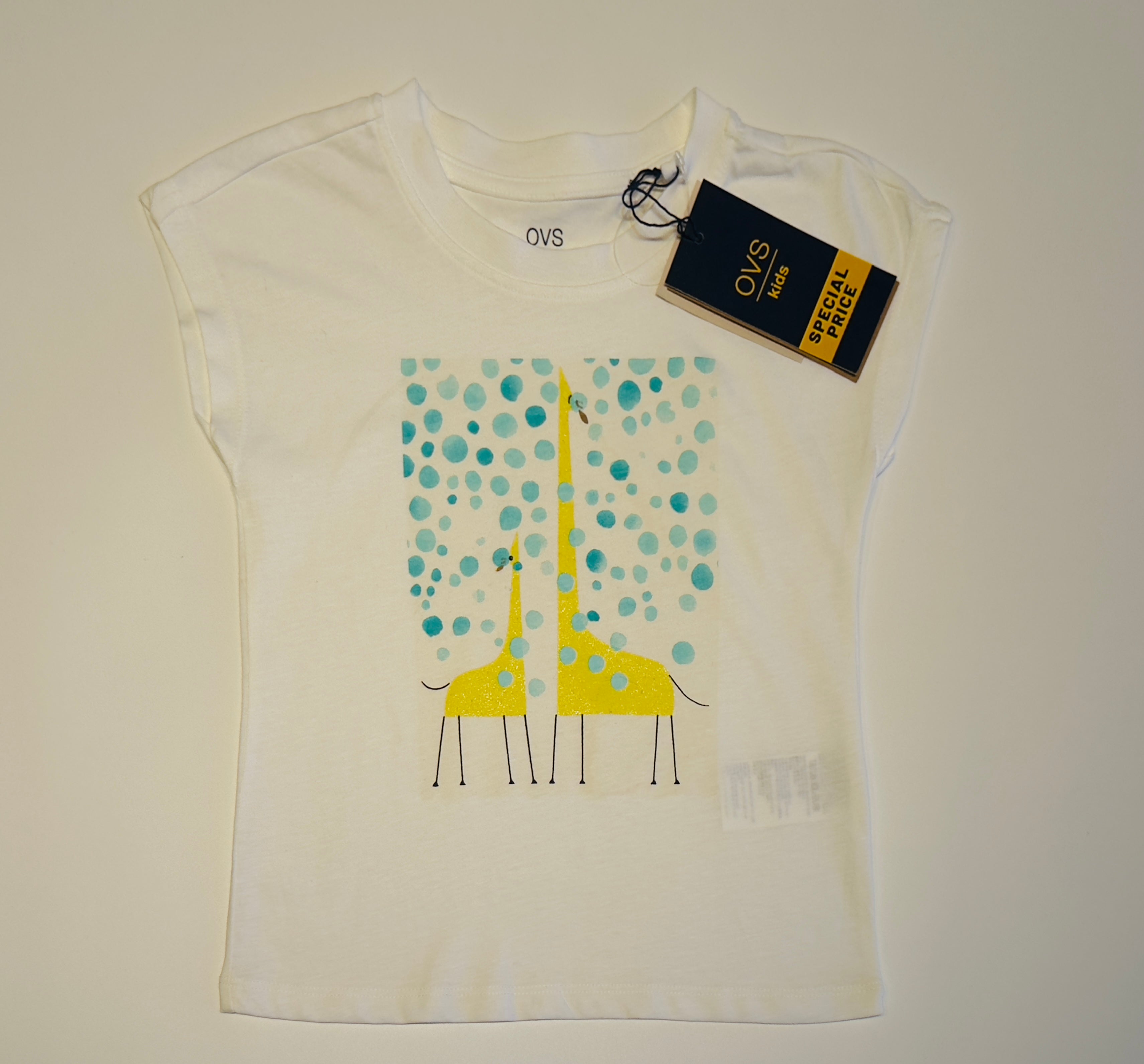 Giraffe Print Girls T-Shirt