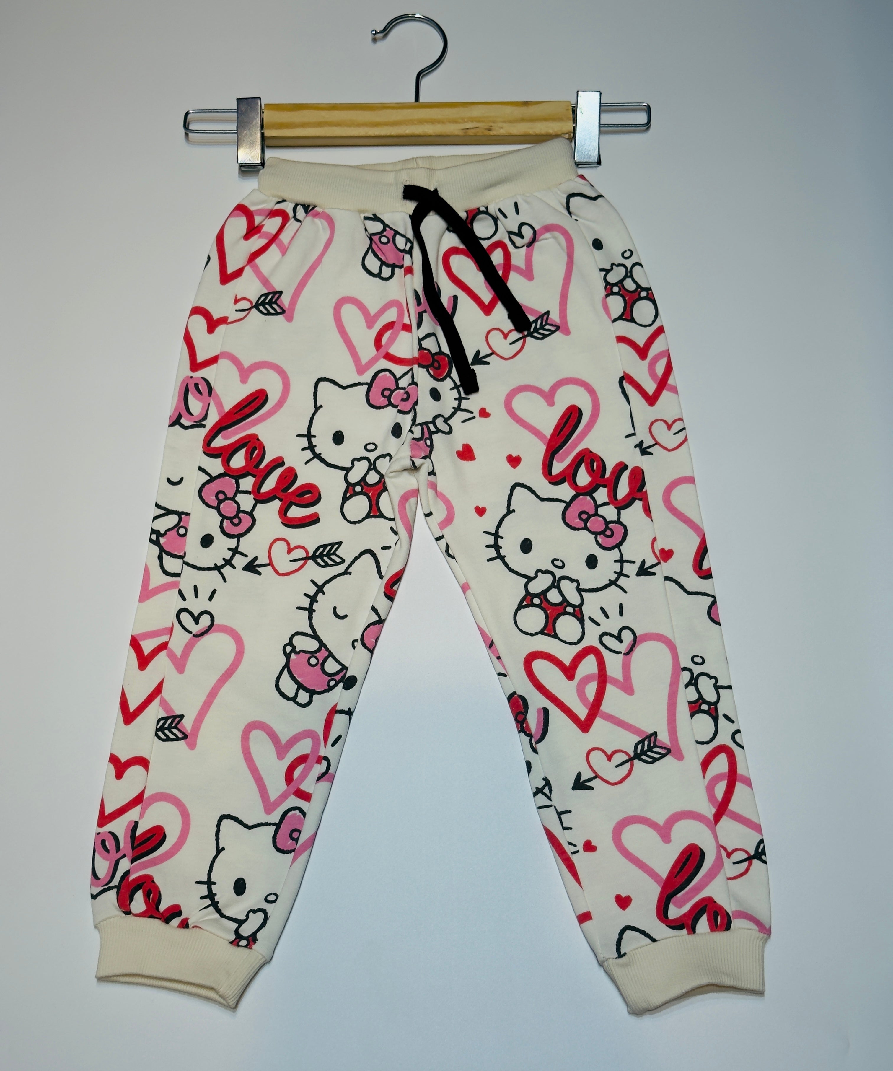 Hello Kitty Love Print Girls Tracksuit Set