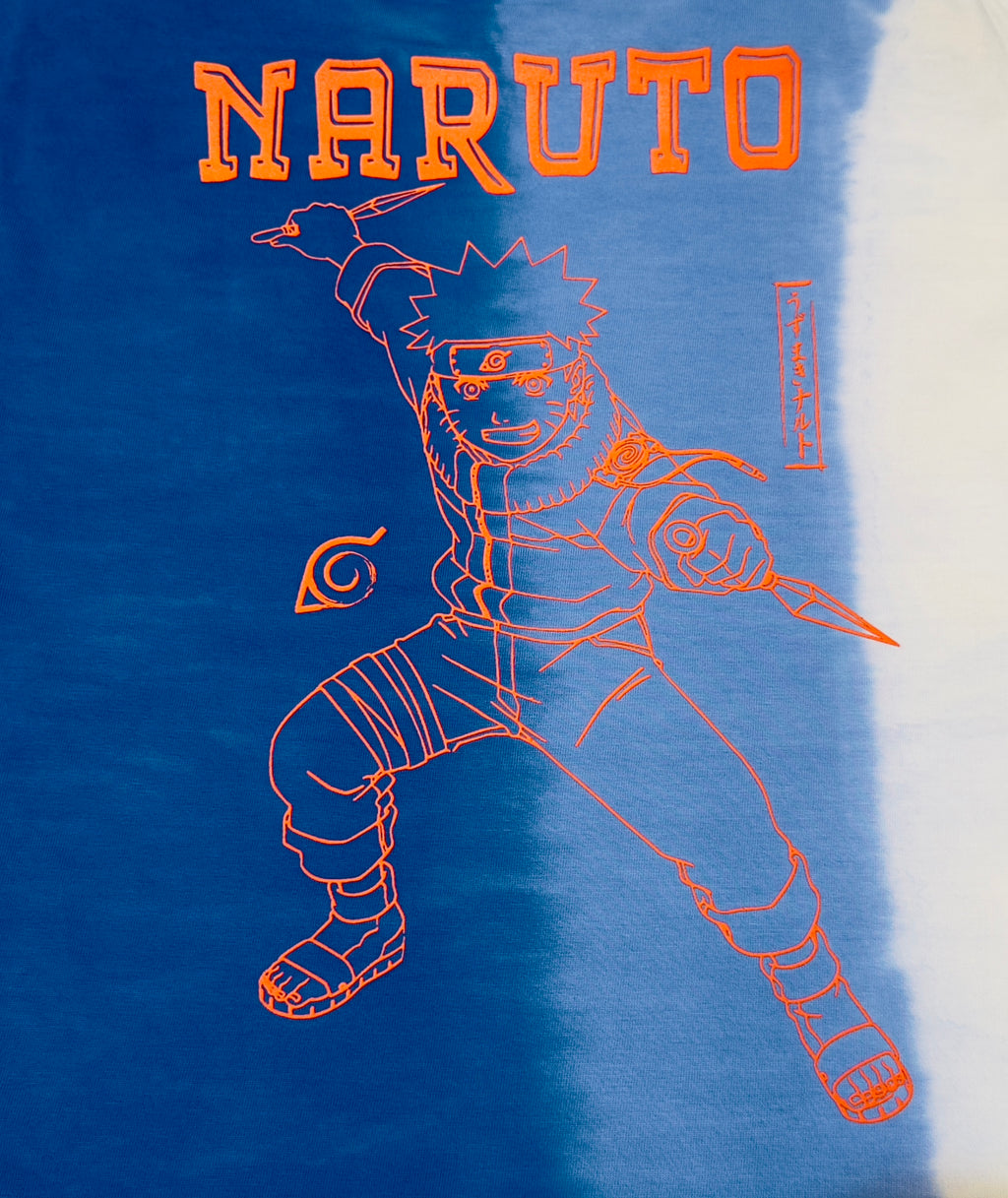 Boys Naruto Uzumaki Half-Dye Kids T-Shirt