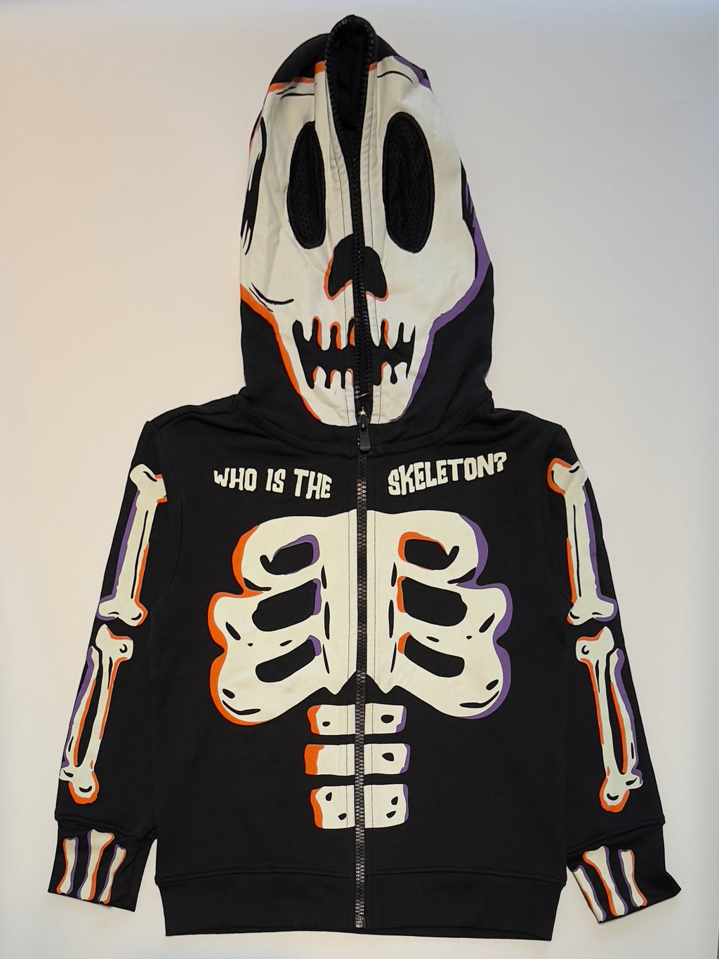 Glow-in-the-Dark Skeleton Boys Hoodie