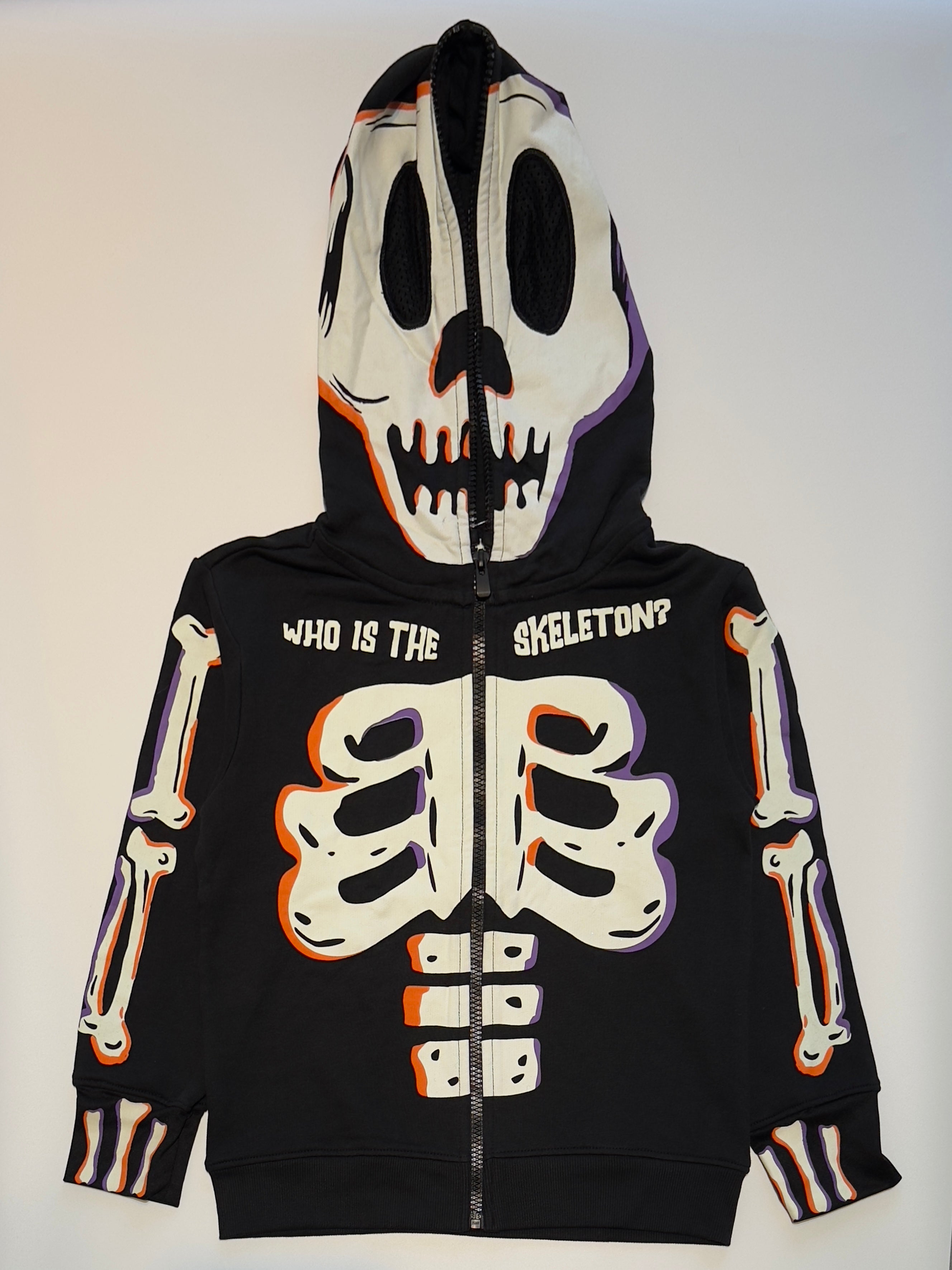 Glow-in-the-Dark Skeleton Boys Hoodie