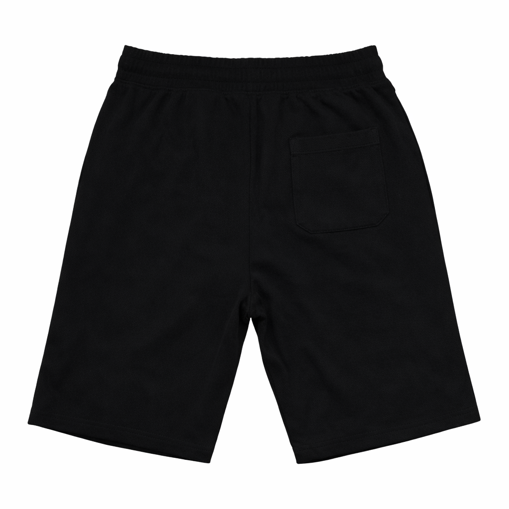 🖤 Boys Graphic Cotton Shorts – Black