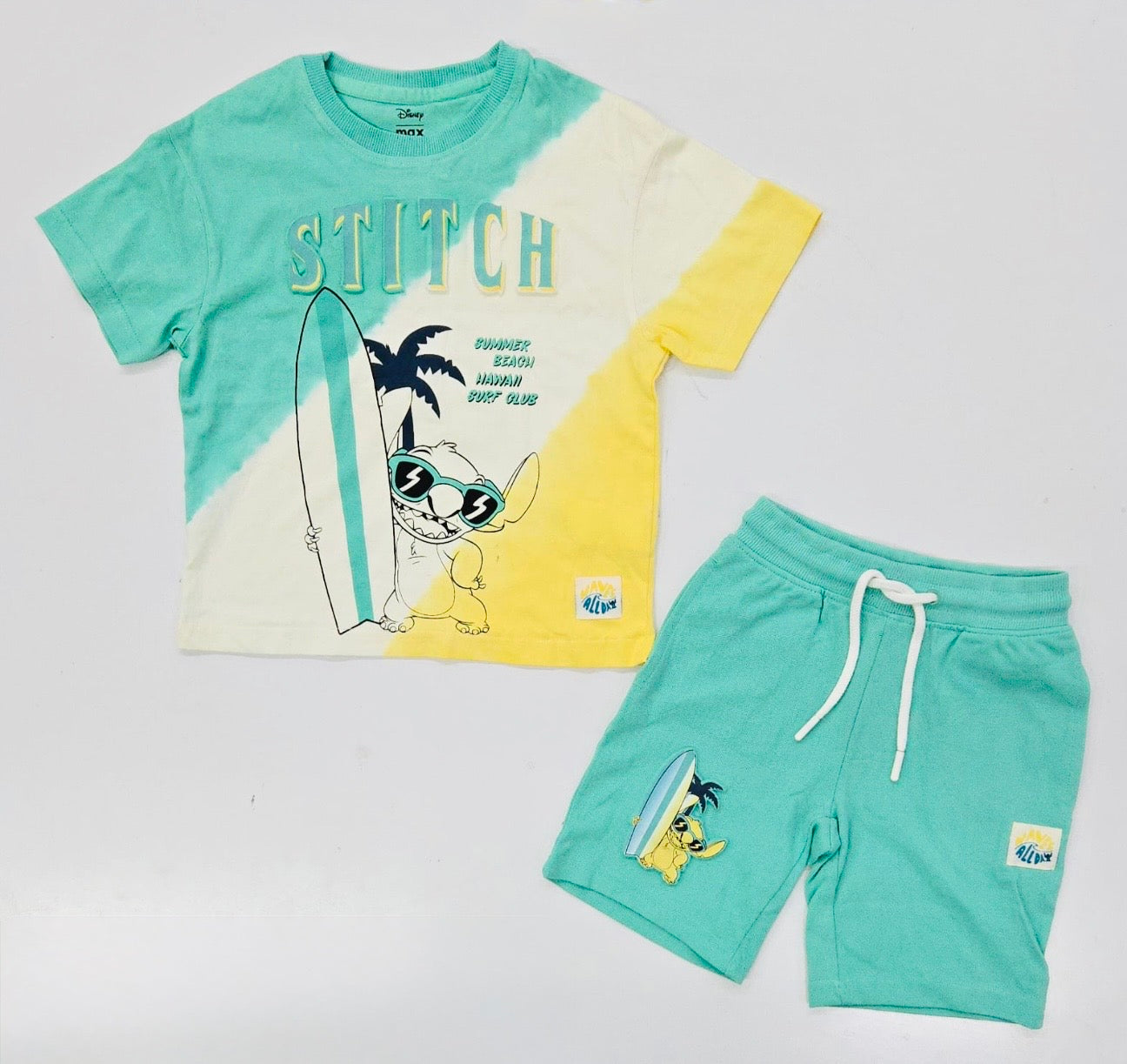 Boys Stitch Summer Co-ord Set – T-Shirt & Shorts