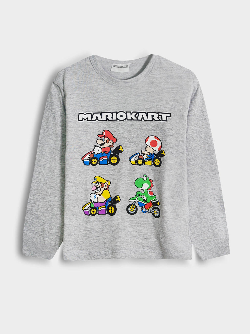 🏁 Mario Kart Boys T-shirt & Jogger Set – Grey & Navy