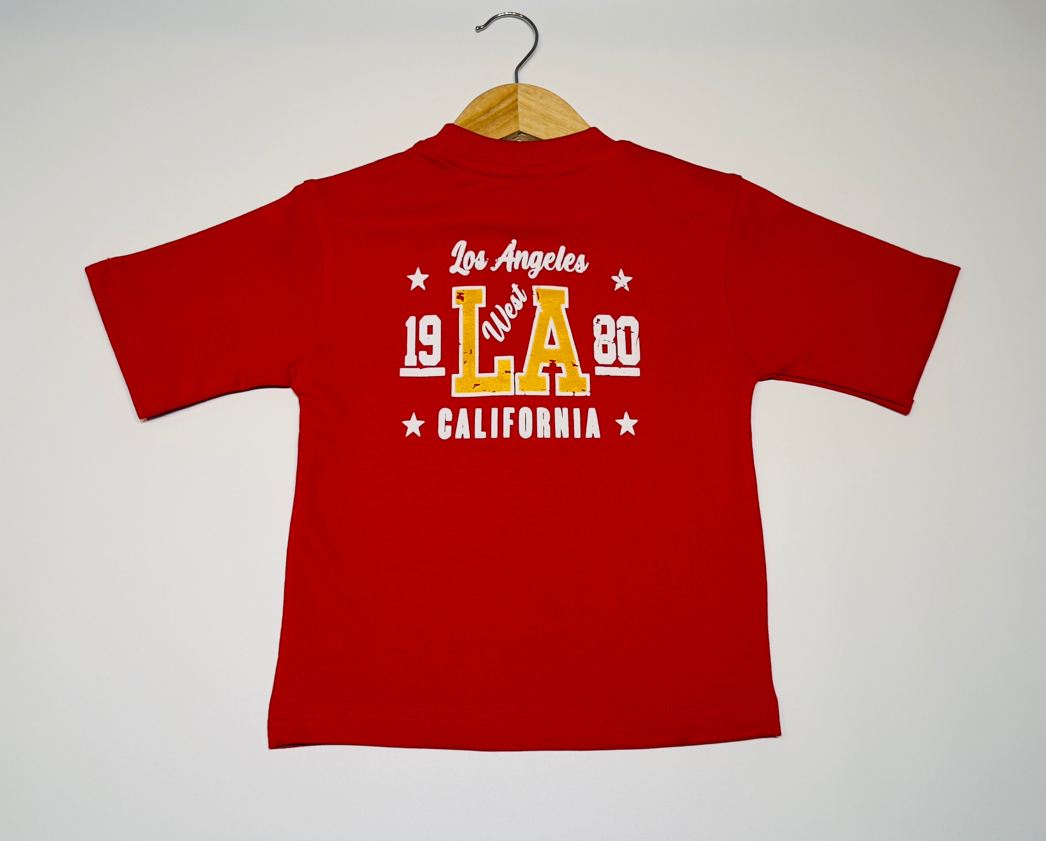 Unisex Premium “Los Angeles” Graphic T-Shirt – Bold Red