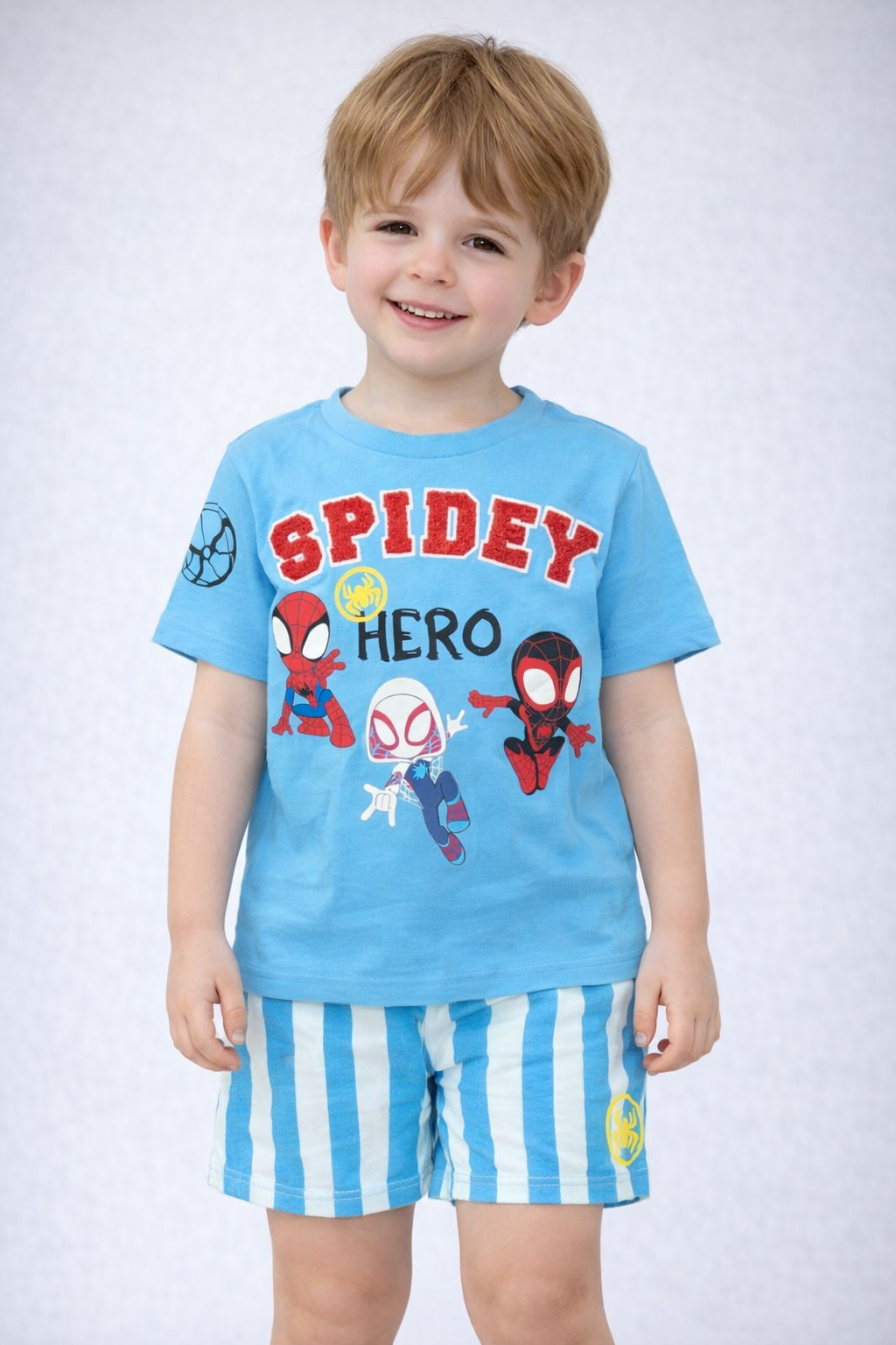 Boys Spidey Hero Co-ord Set – T-Shirt & Shorts