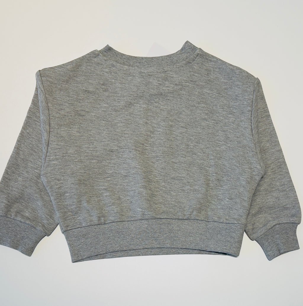 Embellished Grey Girls Sweatshirt