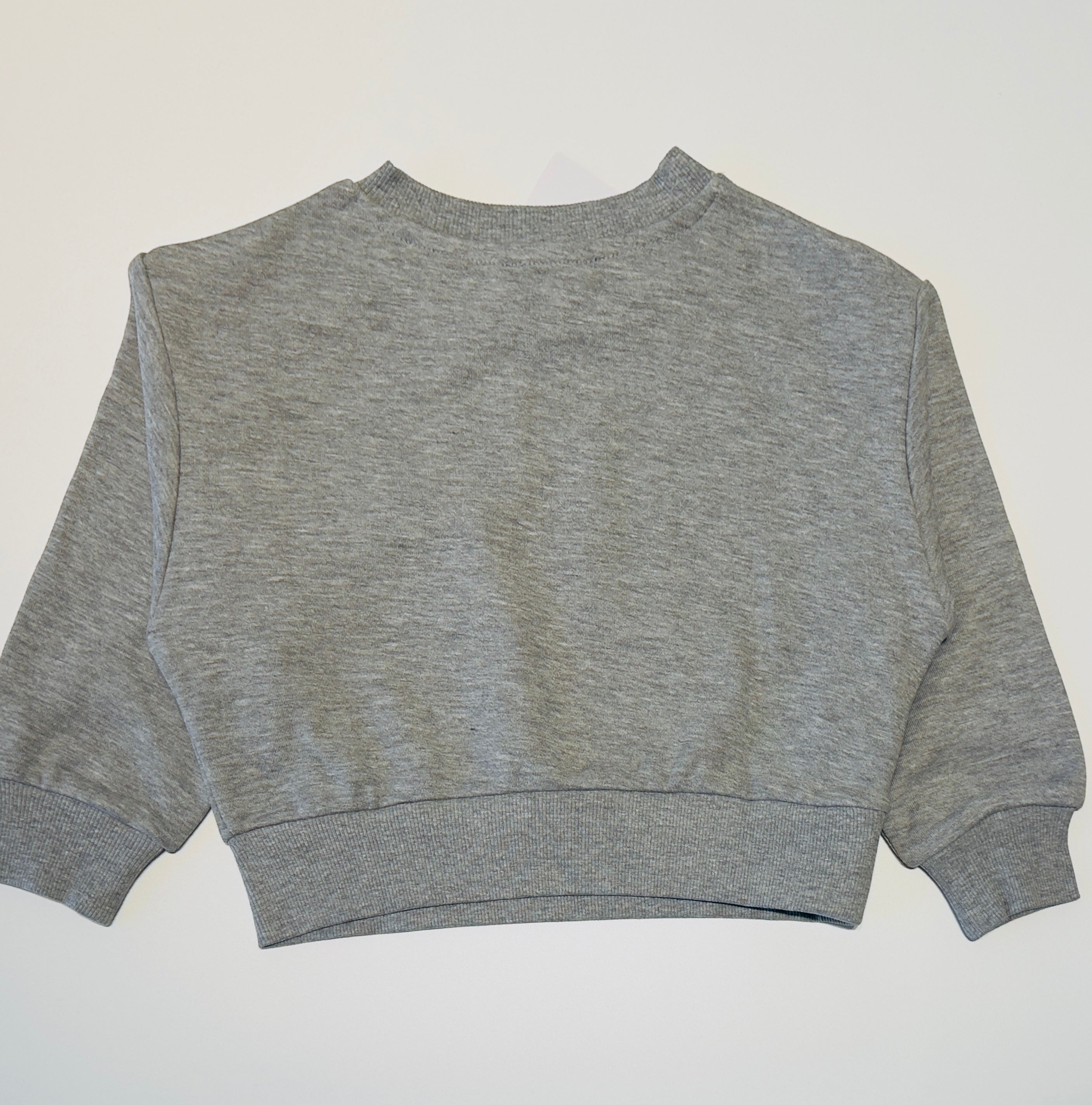 Embellished Grey Girls Sweatshirt