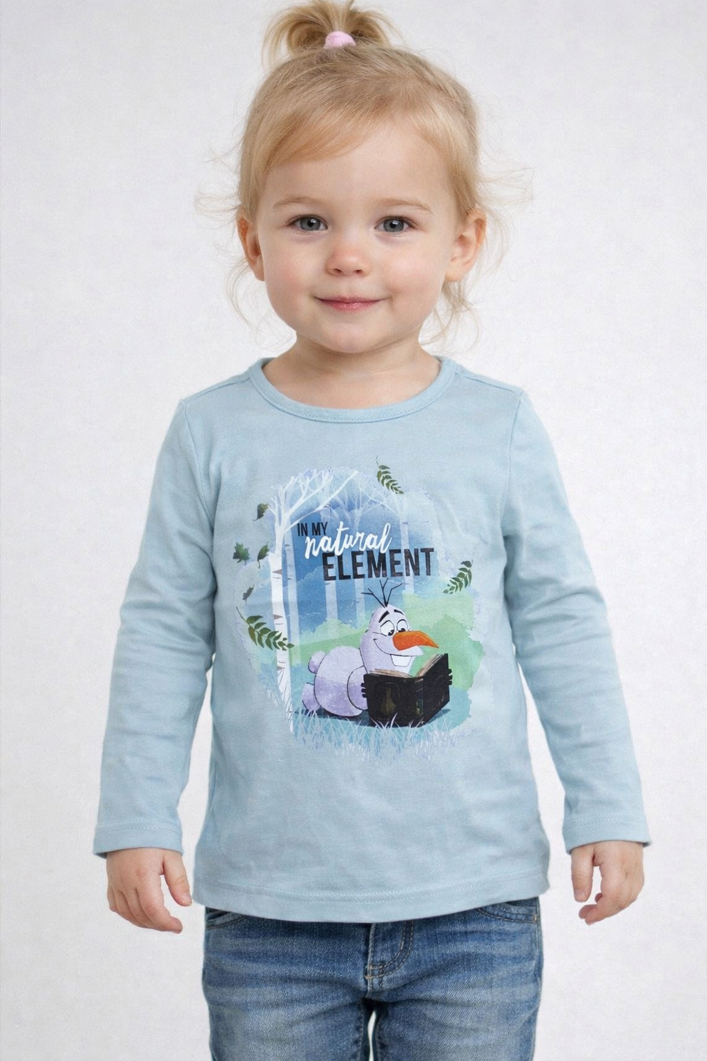 Disney Olaf Girls Full-Sleeve T-Shirt