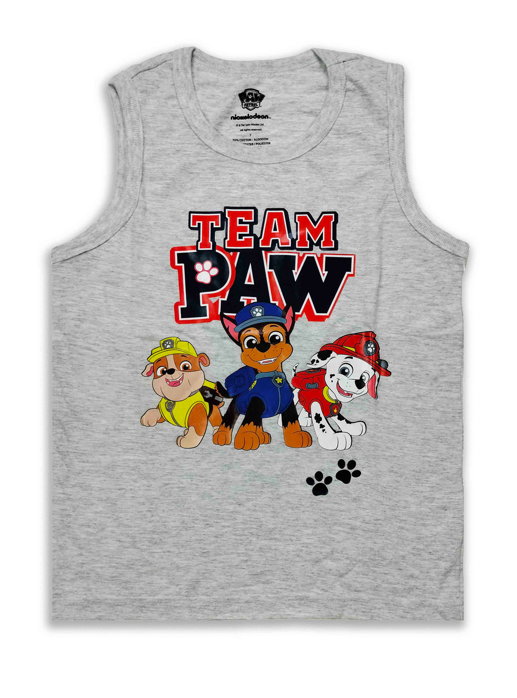 Paw Patrol “Team Paw” Sleeveless T-Shirt for Boys