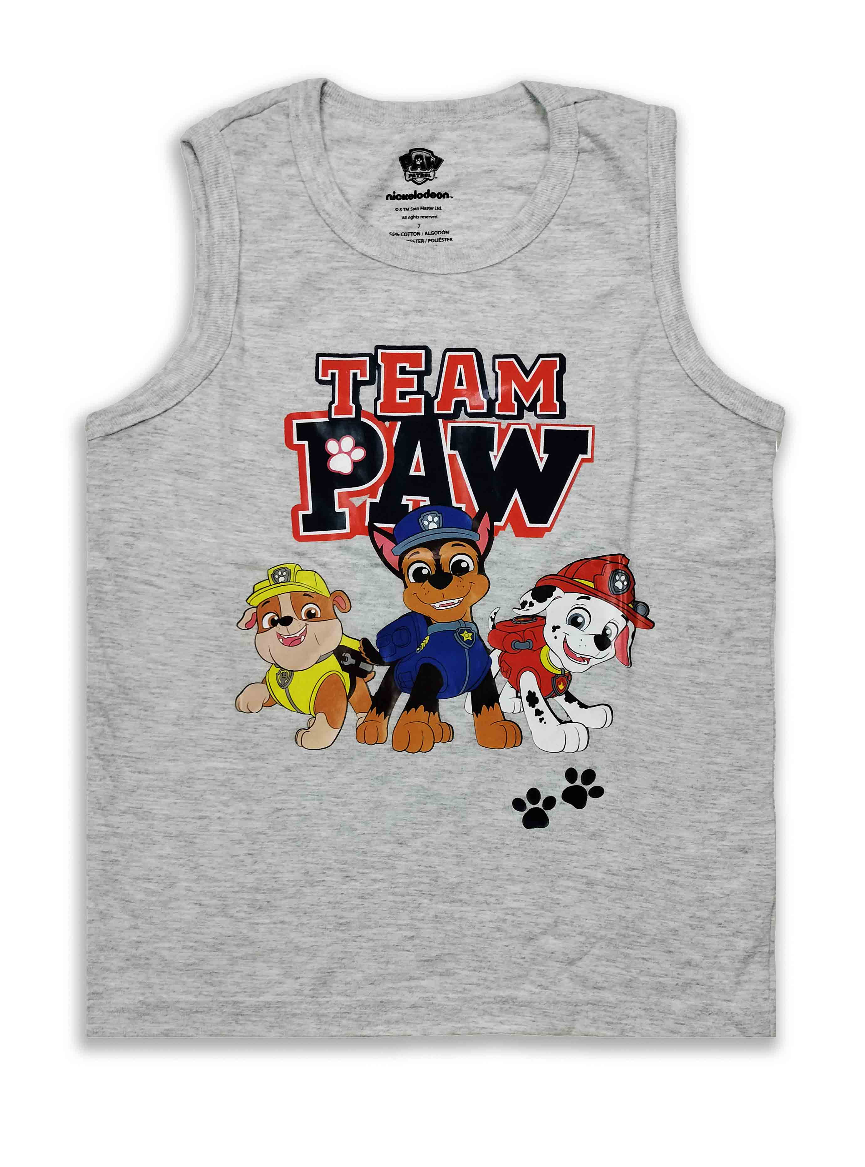 Paw Patrol “Team Paw” Sleeveless T-Shirt for Boys