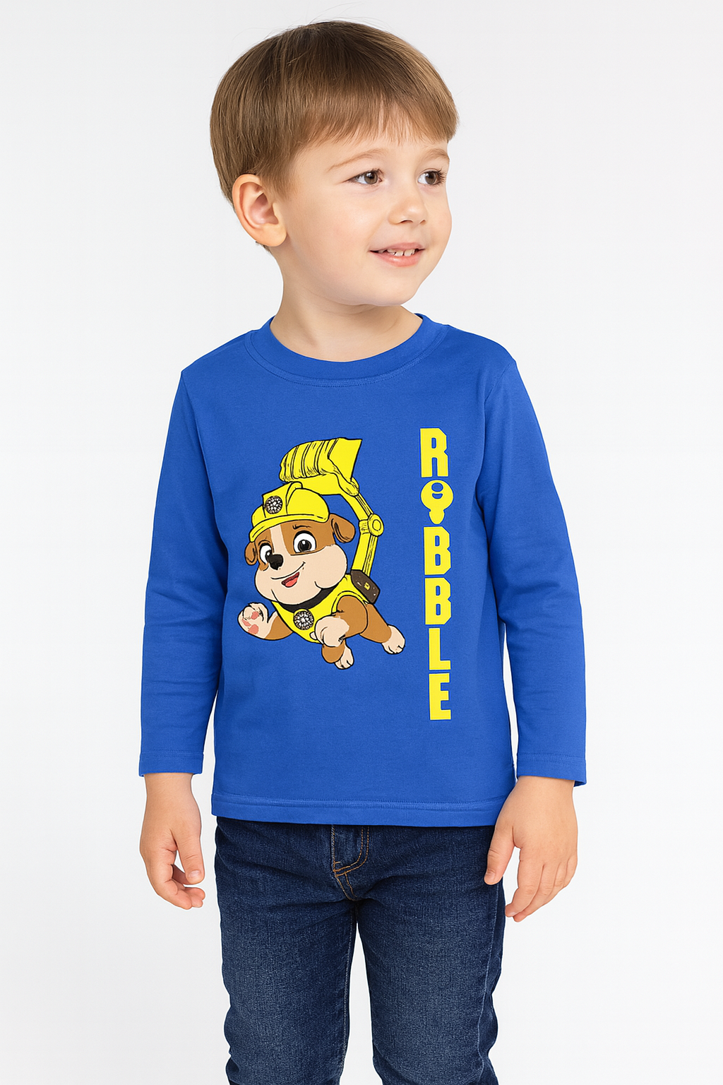 Paw Patrol Rubble Boys Full-Sleeve T-Shirt