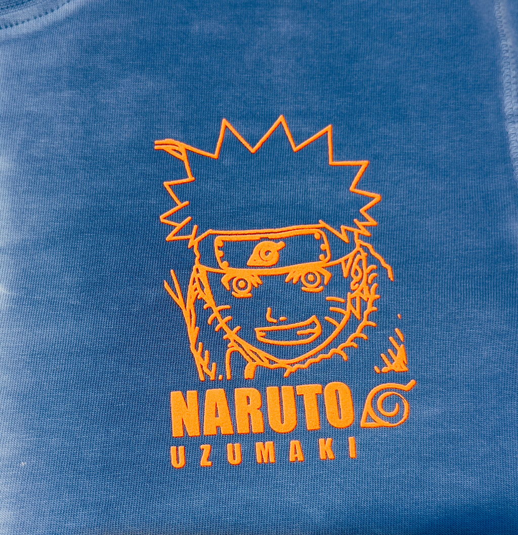 Boys Naruto Uzumaki Half-Dye Kids T-Shirt