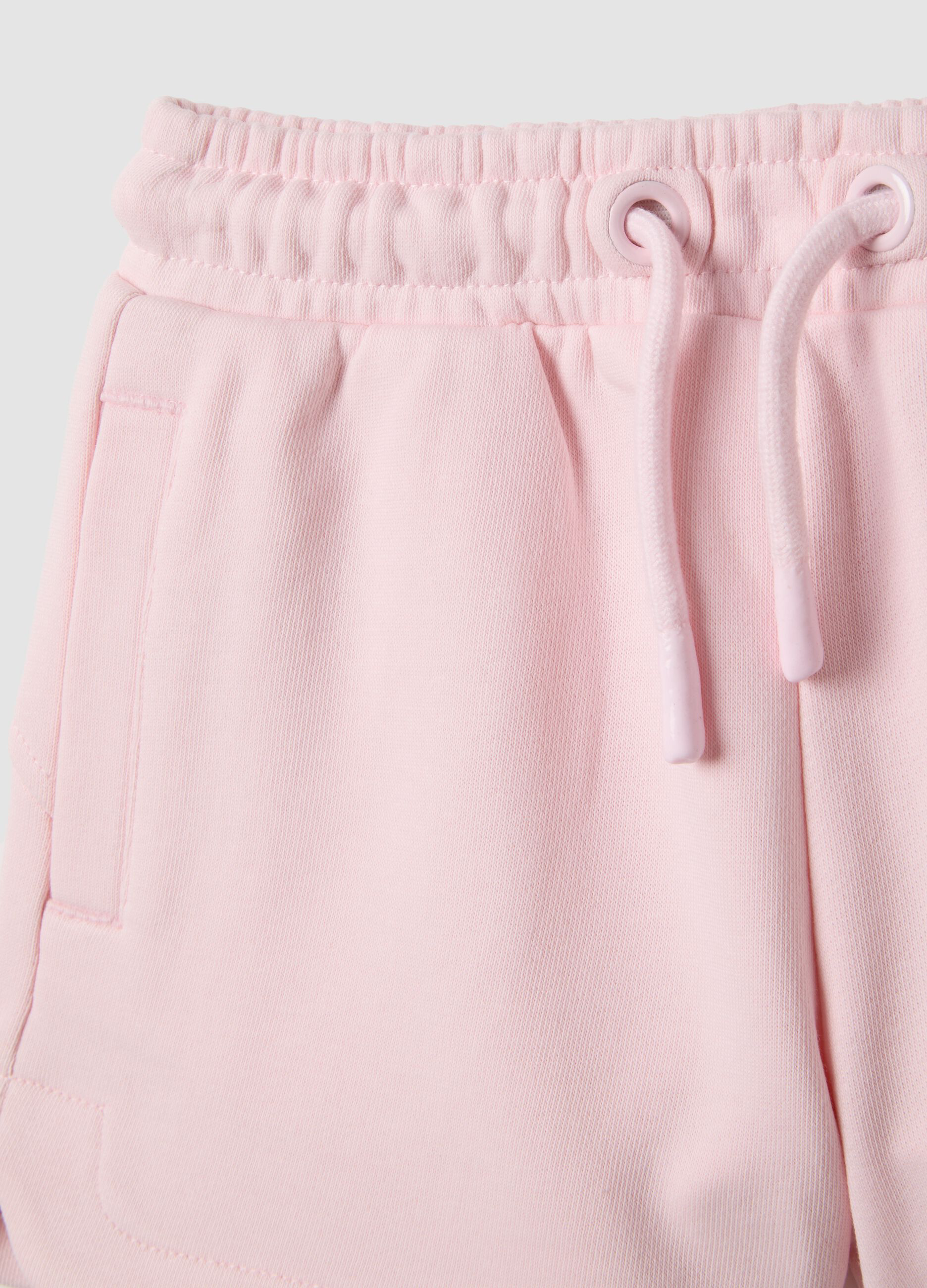 OVS Girls Pink Love Therapy Shorts – Soft Cotton Comfort