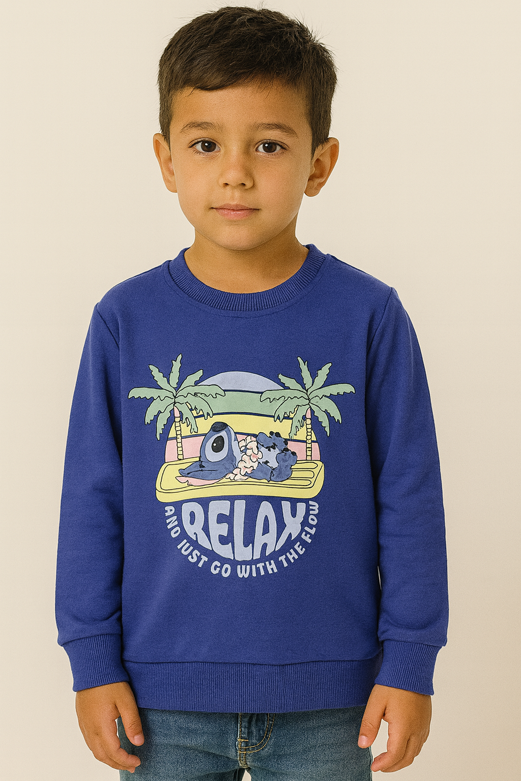 Relax Print Unisex Sweatshirt