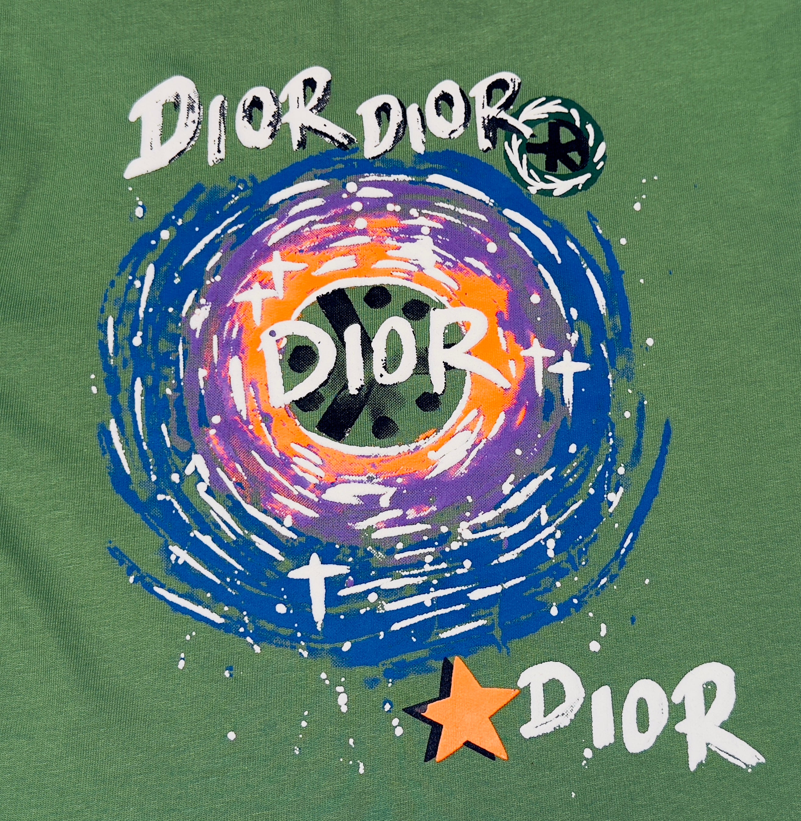 Boys Premium Graphic Cotton T-Shirt – Green (Front & Back Print)