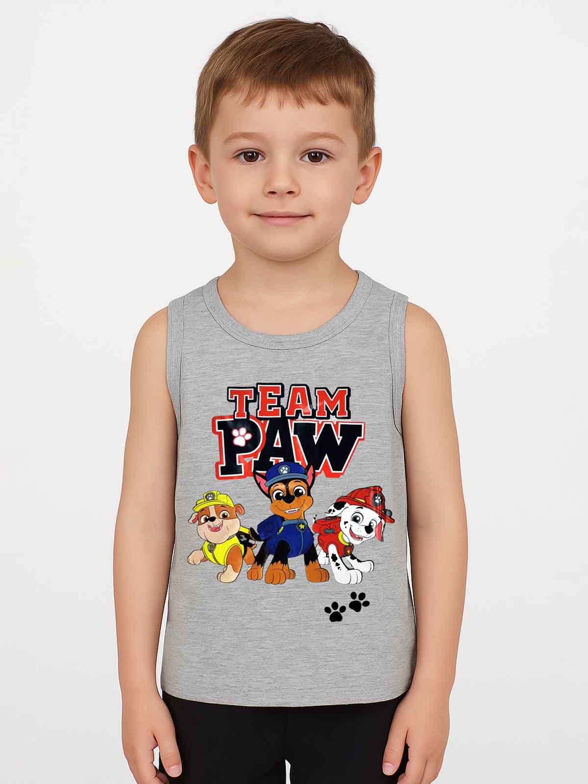 Paw Patrol “Team Paw” Sleeveless T-Shirt for Boys