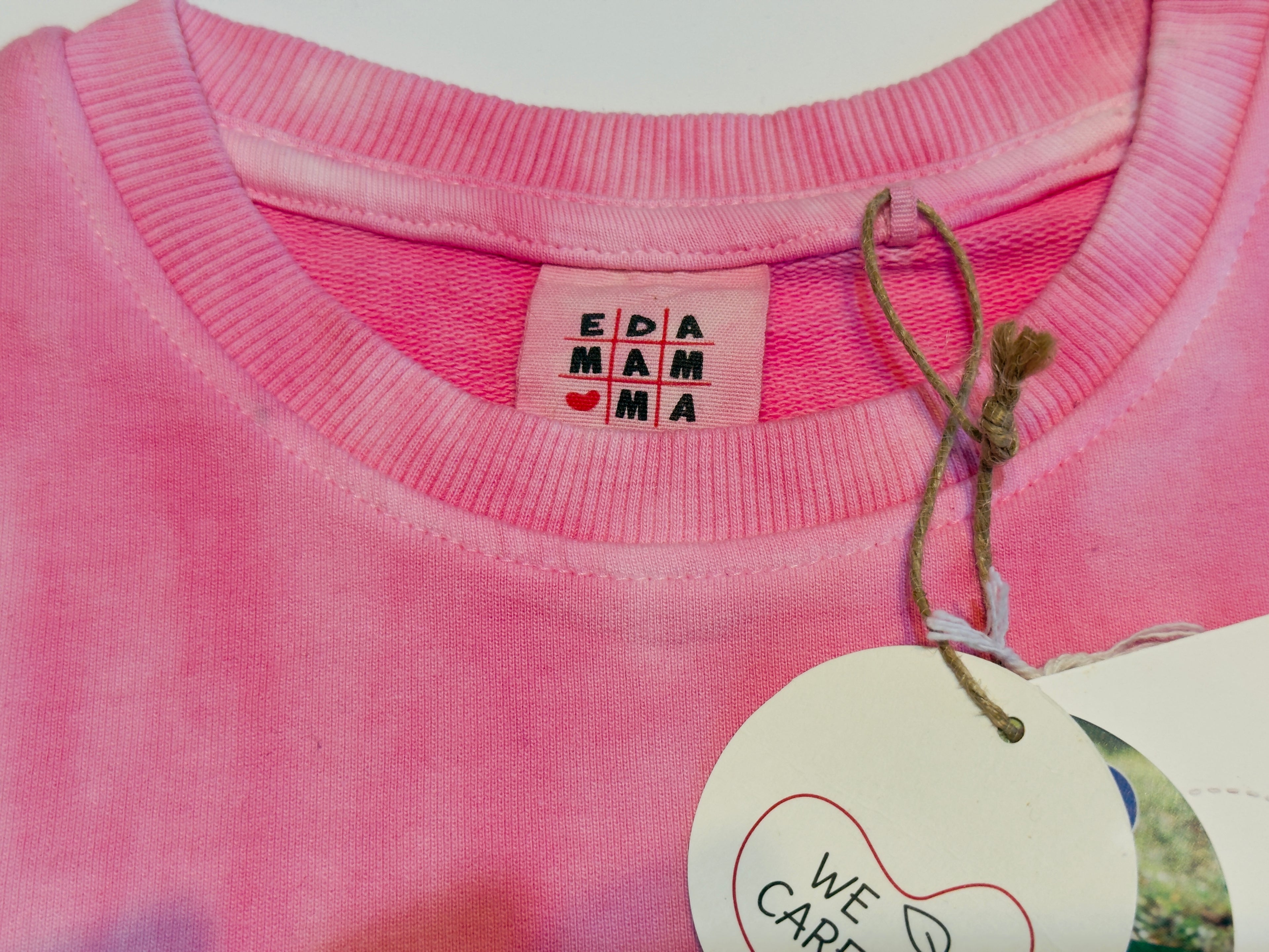 Edmama Pink–Yellow Tie-Dye Girls Sweatshirt