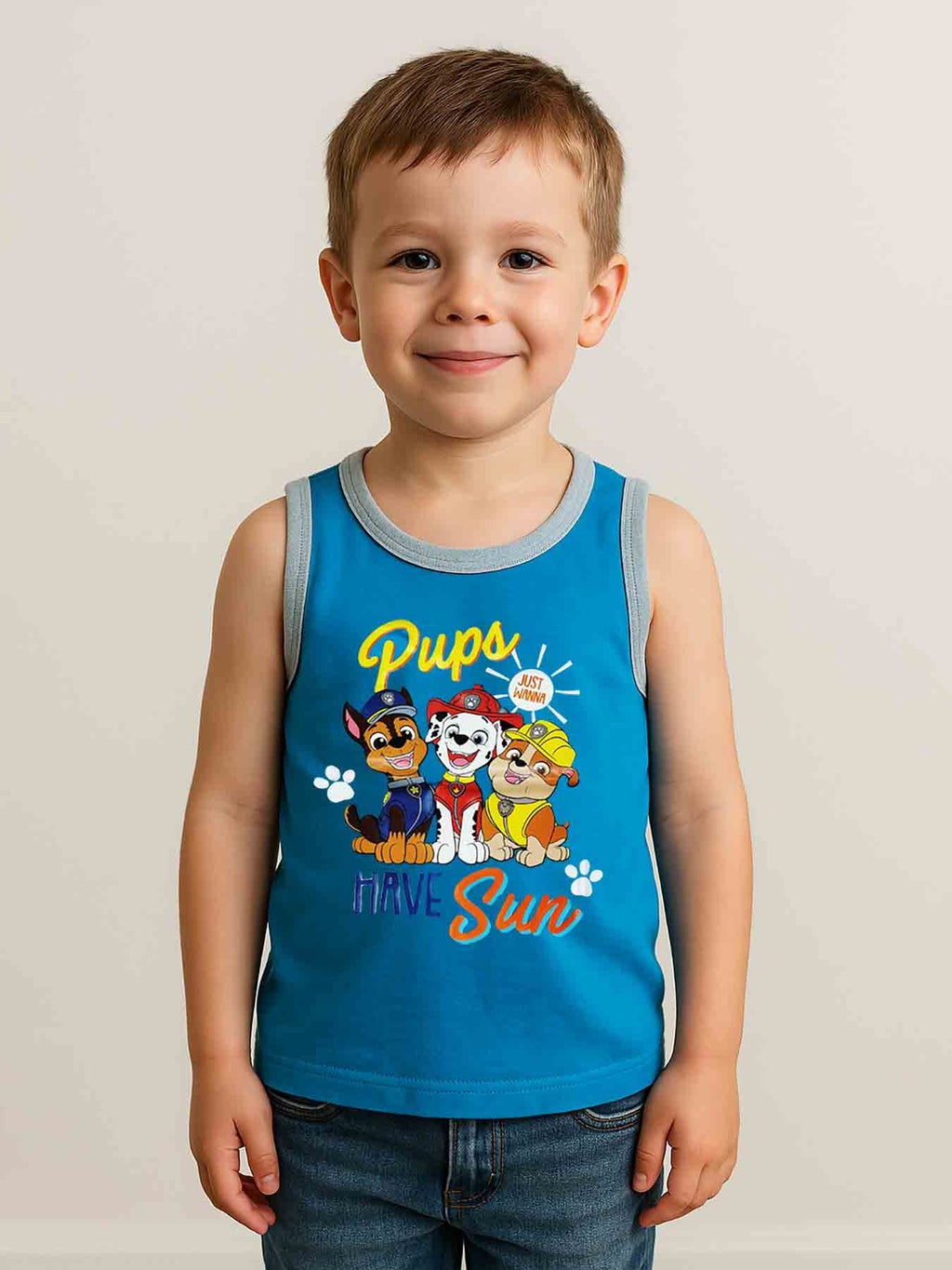 Paw Patrol “Pups Have Fun” Sleeveless T-Shirt for Boys