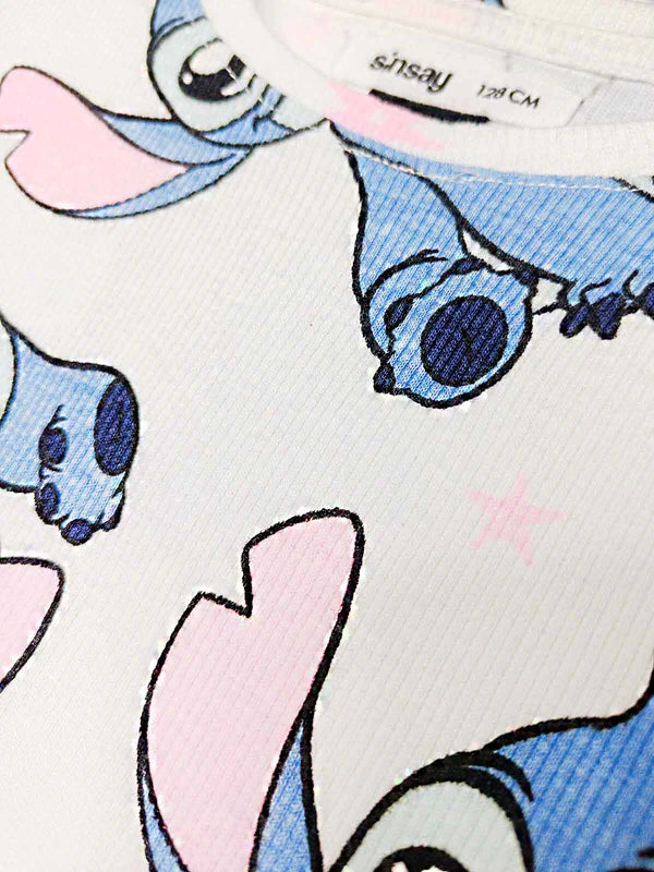 Disney Stitch All-Over Print Girls T-Shirt 💙