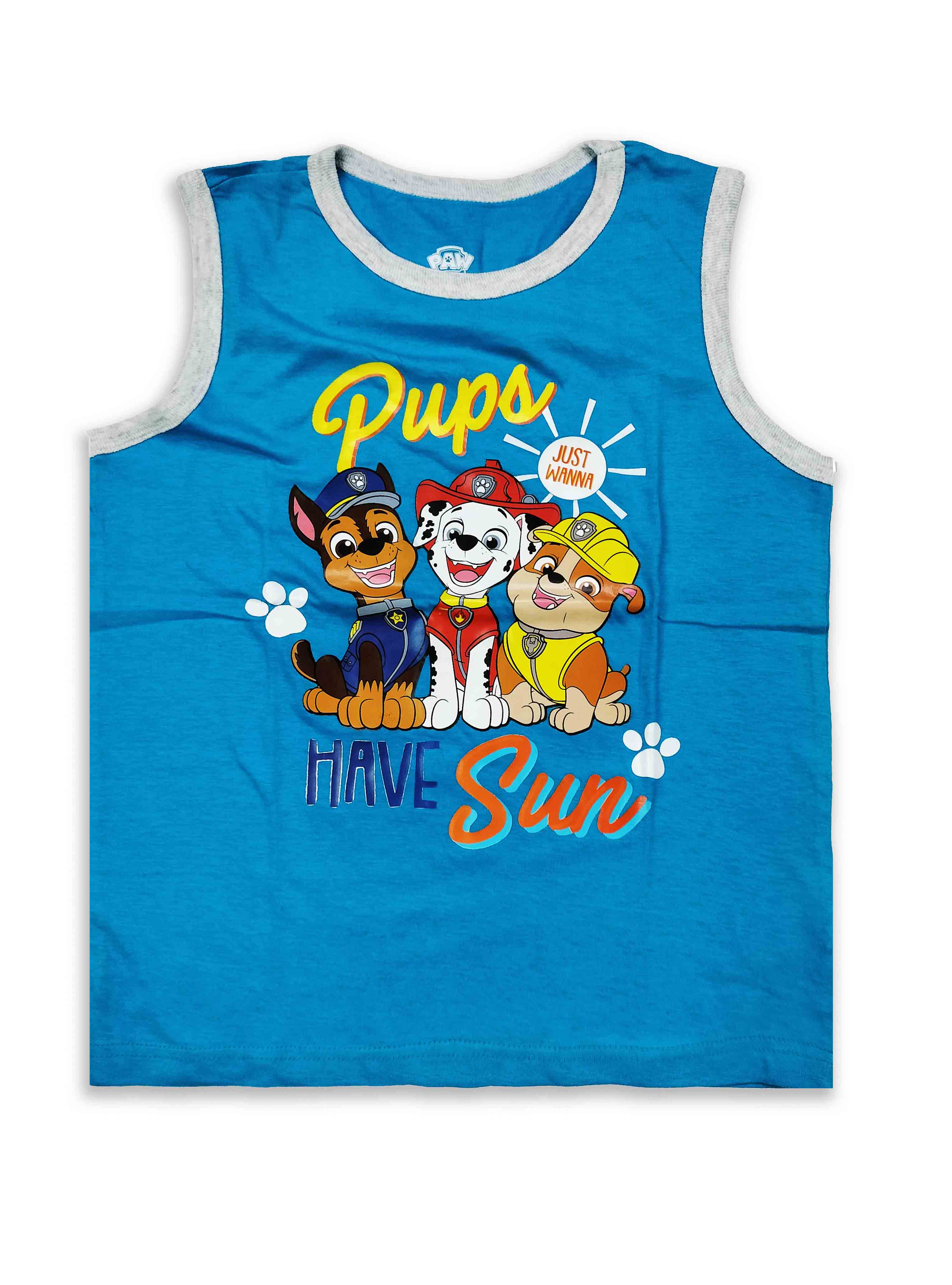 Paw Patrol “Pups Have Fun” Sleeveless T-Shirt for Boys