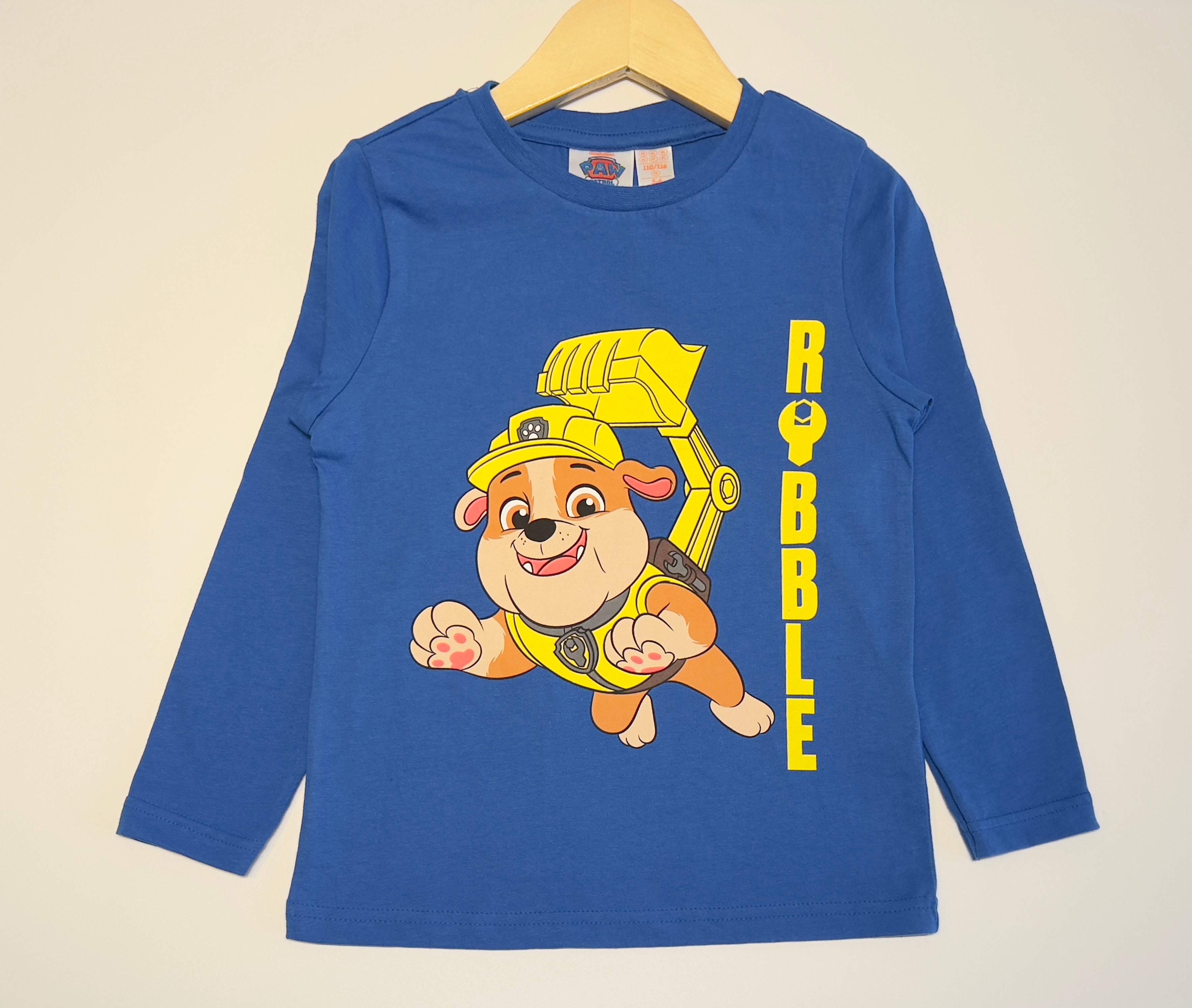 Paw Patrol Rubble Boys Full-Sleeve T-Shirt