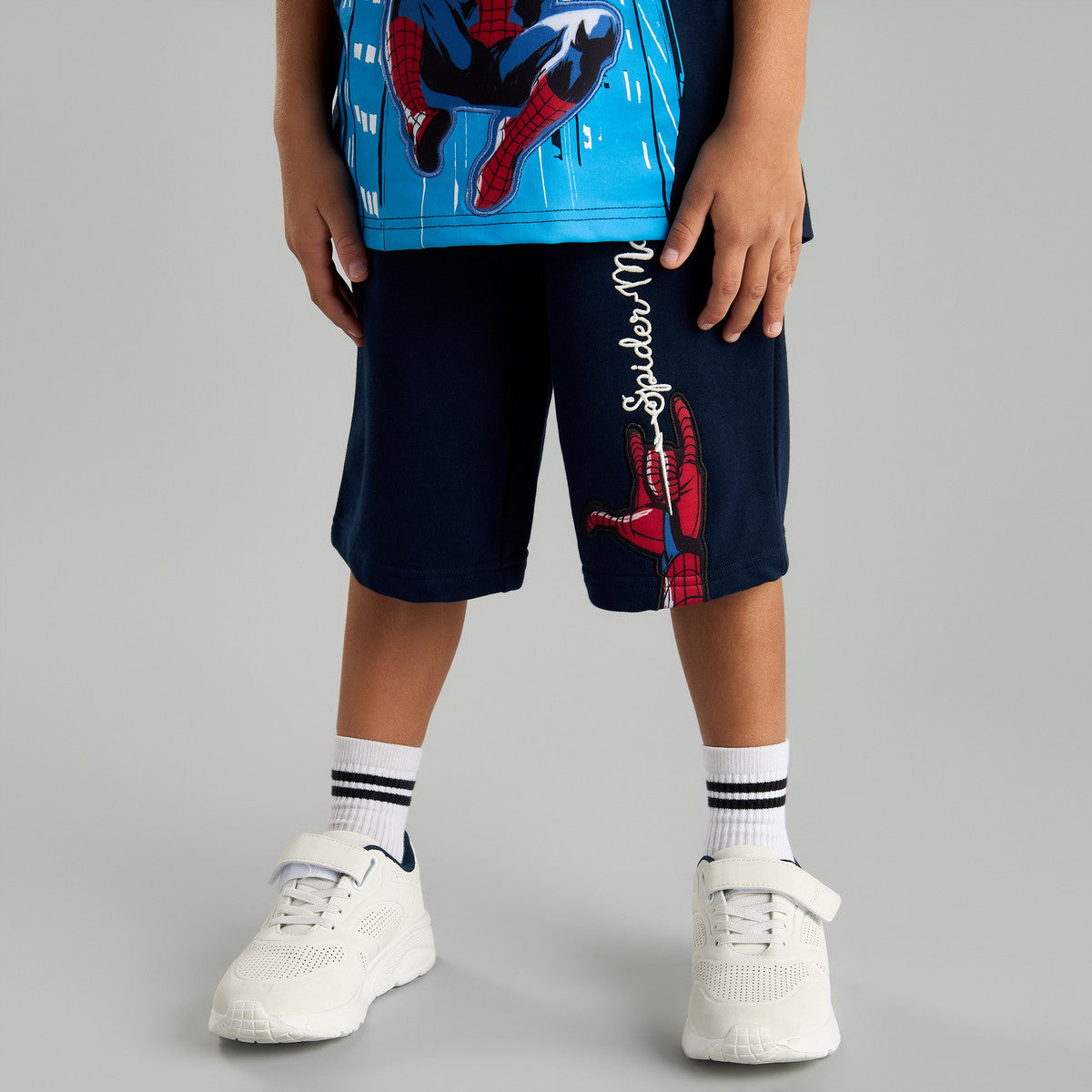 Boys Spider-Man Graphic Co-ord Set – Navy T-Shirt & Shorts