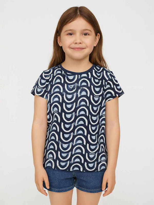 Girls Abstract Printed T-Shirt 💙