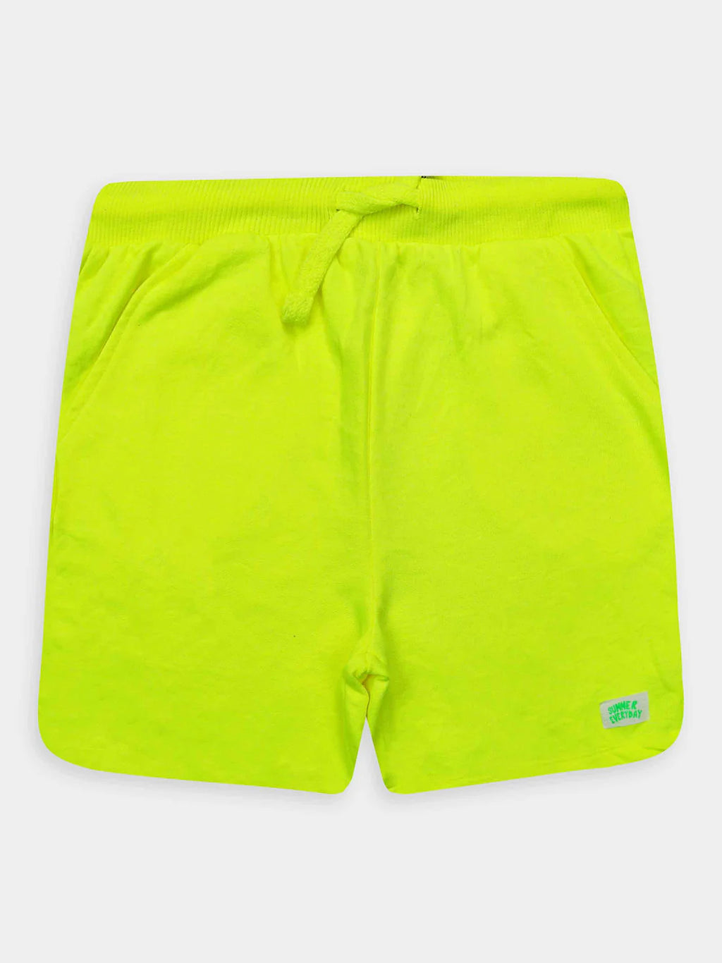 Boys French Terry Shorts – Lemon Green 💚