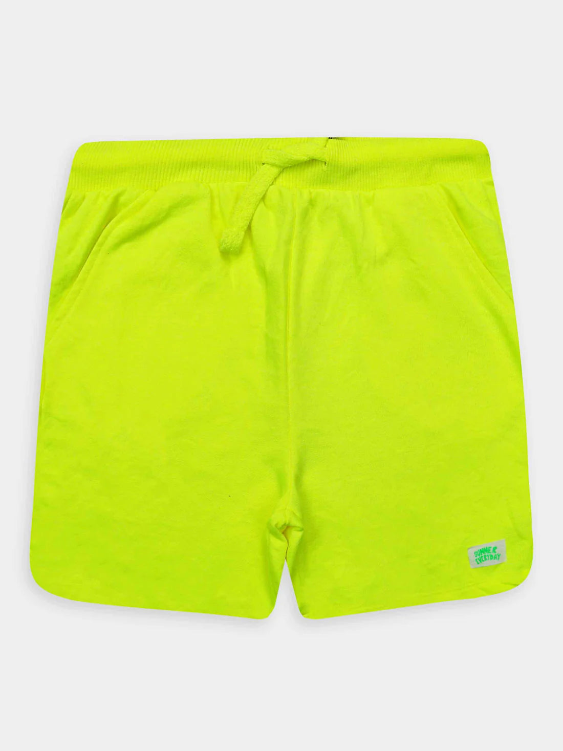 Boys French Terry Shorts – Lemon Green 💚